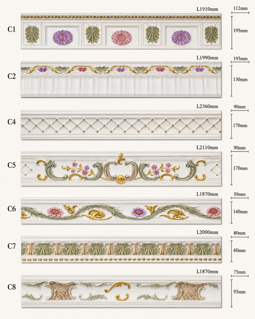 ตัวอย่าง บัว CORNICE