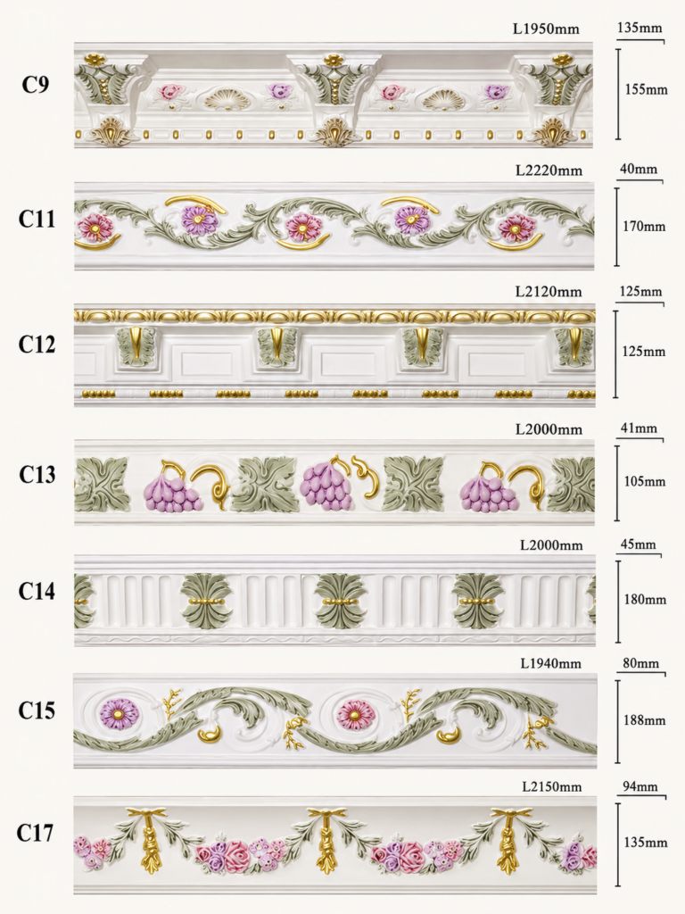 ตัวอย่าง บัว CORNICE