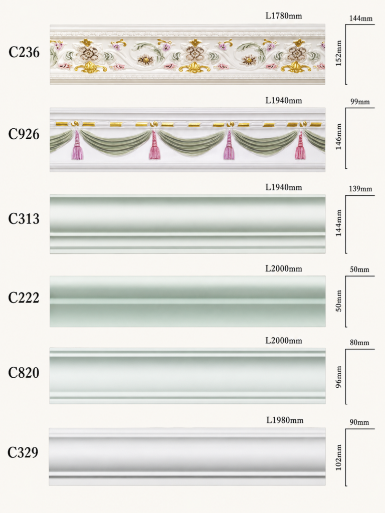 ตัวอย่าง บัว CORNICE