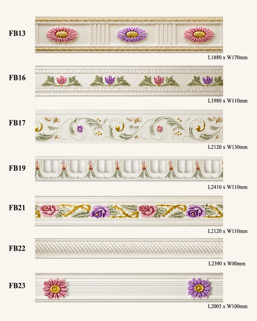 ตัวอย่าง บัว CORNICE